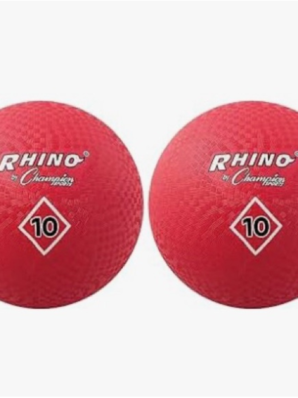 Rhino by Champion Red Playground Balls - Pair